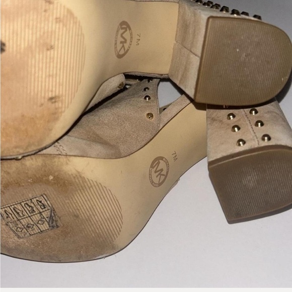 Michael Kors Tan Studded Slingback Sandals - Picture 5 of 5